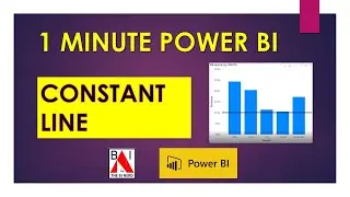 Constant Line Column Chart Power BI QUICK and EASY in 1 Minute