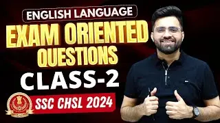 (Class -2) | SSC CHSL 2024 | English Classes | Previous Year Questions | Tarun Grover