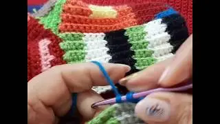 Вязание крючком. Техника интарсия. Носочки .Мастер-класс.