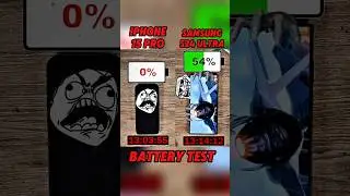 SAMSUNG S24 ULTRA VS IPHONE 15 PRO BATTERY 🔋 TEST?