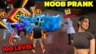 Noob Prank With Rich Girl 😤 लड़की ने Dikhaya Attitude 😈 साथमे V badge player 😱 Garena free fire