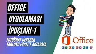 Fotoğraf Çekerek Tabloyu Excel'e Aktarma