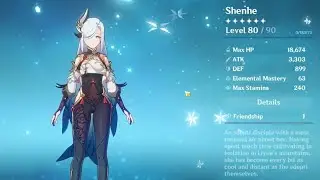 SHENHE MAX ASCEND | PULLING FOR SHENHE / LEVELING UP EXP AND TALENT