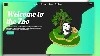 Create an animated landing page using anime.js || html css js || demo video