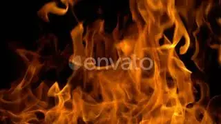 Golden Flames Forming Spectacular Abstract | Stock Footage - Envato elements