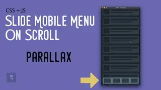Animated Mobile Menu with CSS and Javascript- Parallax effect