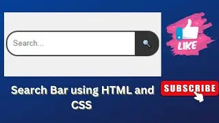 Search Bar Creation: HTML & CSS in 2 minutes