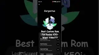 Best Custom Rom For Redmi K50i Interstellar 🤩 #smartphone #technology #tech