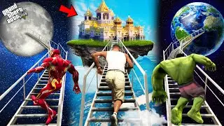 GTA 5 : Franklin Found A New Secret Stairway To Heaven In GTA 5 !