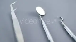 Set of Dentist Tools on Gray Background | Stock Footage - Envato elements