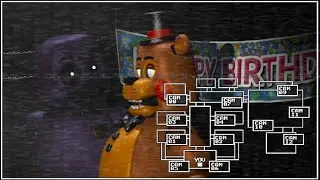 FNAF 2 in REAL TIME PURPLE GUY Attacks TOY FREDDY SFM Animation (fanmade)