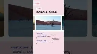 Scroll Snapping in a CSS  #shorts #htmlcss #webdesign #htmlcsswebsite #slider