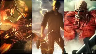 Reiner and Bertholdt Betrayal & Titan Reveal + Boss Fight - Attack On Titan 2 (4K60fps)