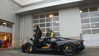 Lamborghini LP700-4 Aventador LOUD revs and mean accel