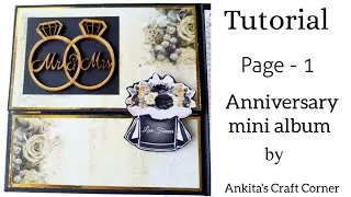 Anniversary album tutorial part-1| mini album tutorial | new closure technique