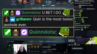 "Quinn is the most T*xic A**h0le ever" -Arteezy & Quinn reaction to BASED chatter comment