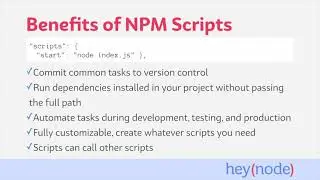 What Are NPM Scripts?