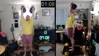 Half-Snatch Workout #1 | Mikhail Marshak |  2×18 kg 2', 2×20 kg 2', 2×16 kg 3' | Seattle, 10/21/21