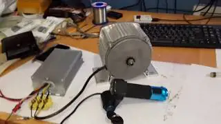 Переделал мотор BLDC 48v 1000w  под скутерную цепь
