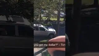 Dollar On Fishing Hook on College Campus