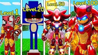 FAKİR DEMİR SHİN SONİC MAN (IRON MAN) SEVİYELERİ 😱 - Minecraft