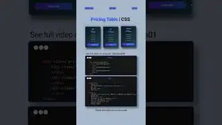 Pricing Table Design | Gradient Animations & Responsive UI | HTML/CSS Tutorial 