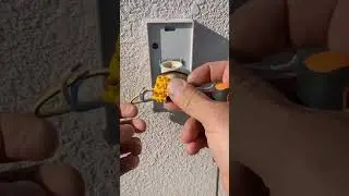 Installation of façade lamp#shorts#electrical#electrician