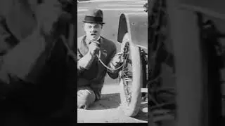 Dude's Got Some Strong Lungs | He's Blowing up a Car Tire with His Mouth 
