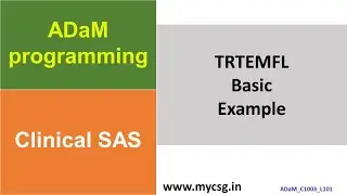 Clinical SAS - TRTEMFL - basic example