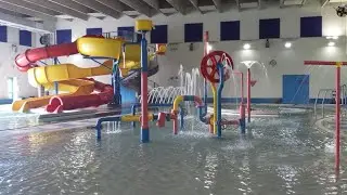 Empty Indoor Water Park Ambience