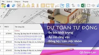 QS-Smart - Dự toán tự động - Đo bóc khối lượng vách thang máy