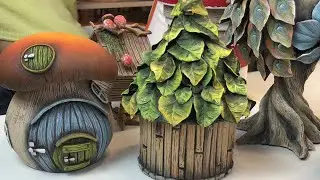 Домики из шпатлевки
