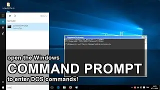 Open Windows Command Prompt (DOS Box)!