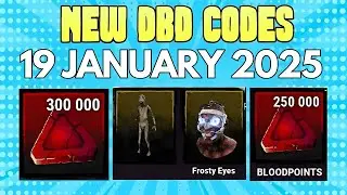 DEAD BY DAYLIGHT CODES ️JANUARY 2025 (NEW WORKING CODES)DBD REDEEM CODES FOR FREE BLOODPOINTS DROP