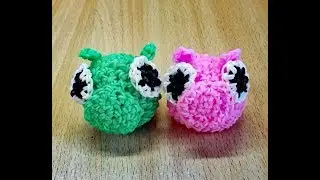 Свинья из Angry Birds лумигуруми на крючке Rainbow Loom