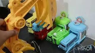 Tayo The Little Bus Poco Si Excavator Truk Pasir