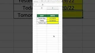 How to Use TODAY function in Excel! 