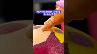 This is IMPOSSIBLE! | drawing Princess Peach on a peach 🍑