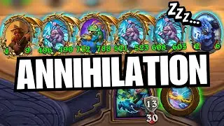 TOTAL ANNIHILATION! AFK END of the TURN Murloc build | Hearthstone Battlegrounds