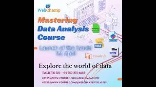 Coming Data Analysis Batch: 1st April 2020 || Call Now for Change and Growth in Tech Domain.