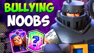 *DESTROYING* Noobs with MEGA KNIGHT on Mid Ladder