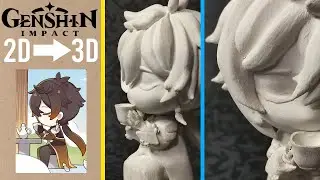 Zhongli 2D a 3D || GENSHIN IMPACT || 3D Print