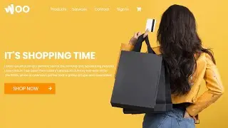 Create a Landing Page Using  HTML and CSS | CSS Online Store Landing Page Design