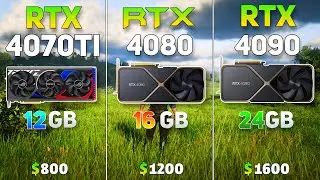RTX 4090 vs RTX 4080 vs RTX 4070Ti | The Ultimate 4K Comparison | 14 Games Tested |