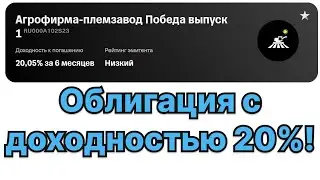 Облигация, которая даёт 20% годовых прямо сейчас!