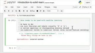 85 Getting Your Data Ready Splitting Your Data | Scikit-learn Creating Machine Learning Models