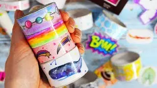 10 DIY ИДЕЙ ДЕКОРАТИВНЫХ СКОТЧЕЙ СВОИМИ РУКАМИ БЕСПЛАТНО ♡ идеи для школьной канцелярии и ЛД