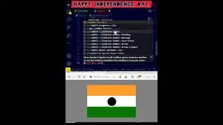 Coding Is Love ❤️❤️ I Made A Happy Independence Day 2023 Status Featuring The Indian Flag! 