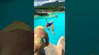 Squishy Monkey Takes Epic Cliff Dive!