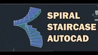 How to Make a 3D Spiral Staircase with AutoCAD  (step by step narrated tutorial for beginners)